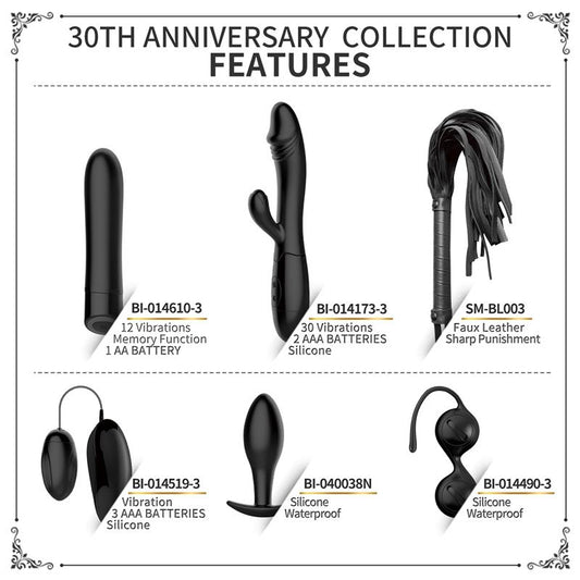 Kit 30 Anos com Vibrador Cereja Snappy e Estimulador Sampson
