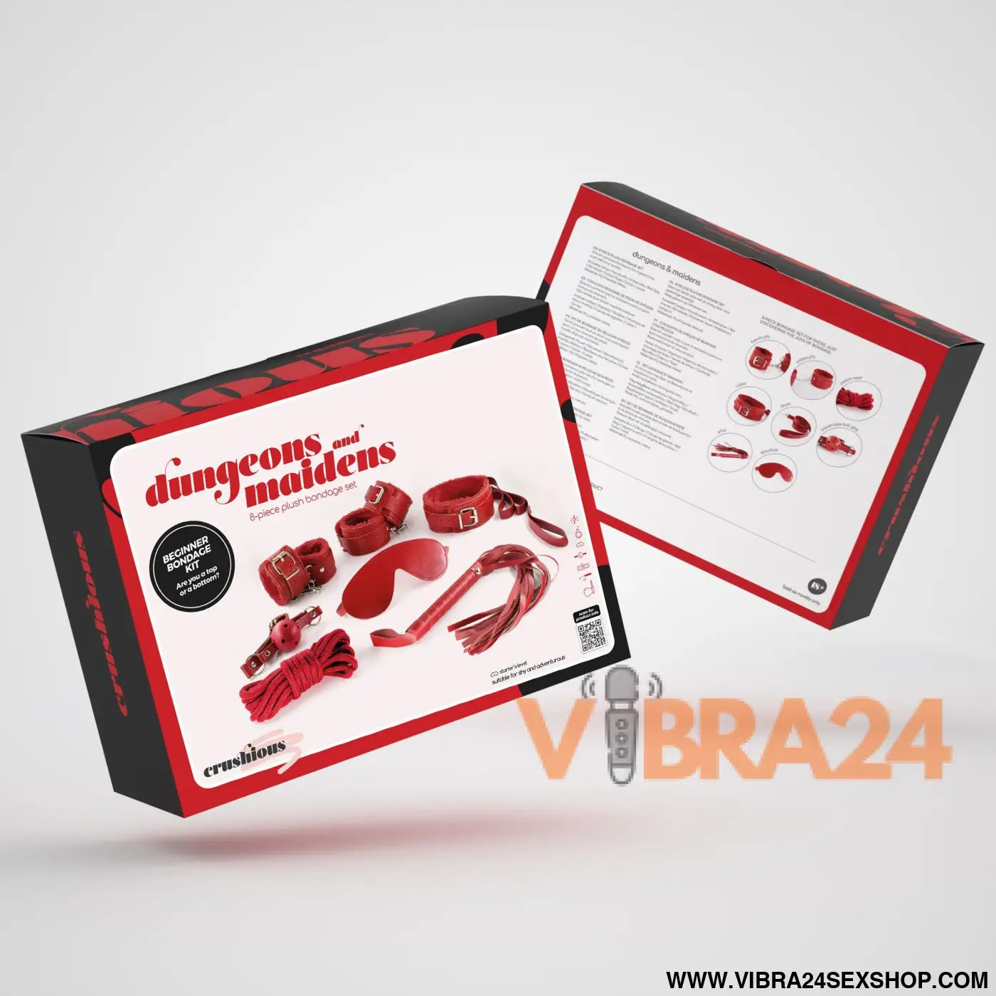 KIT BDSM DUNGEONS & MAIDENS VERMELHO CRUSHIOUS