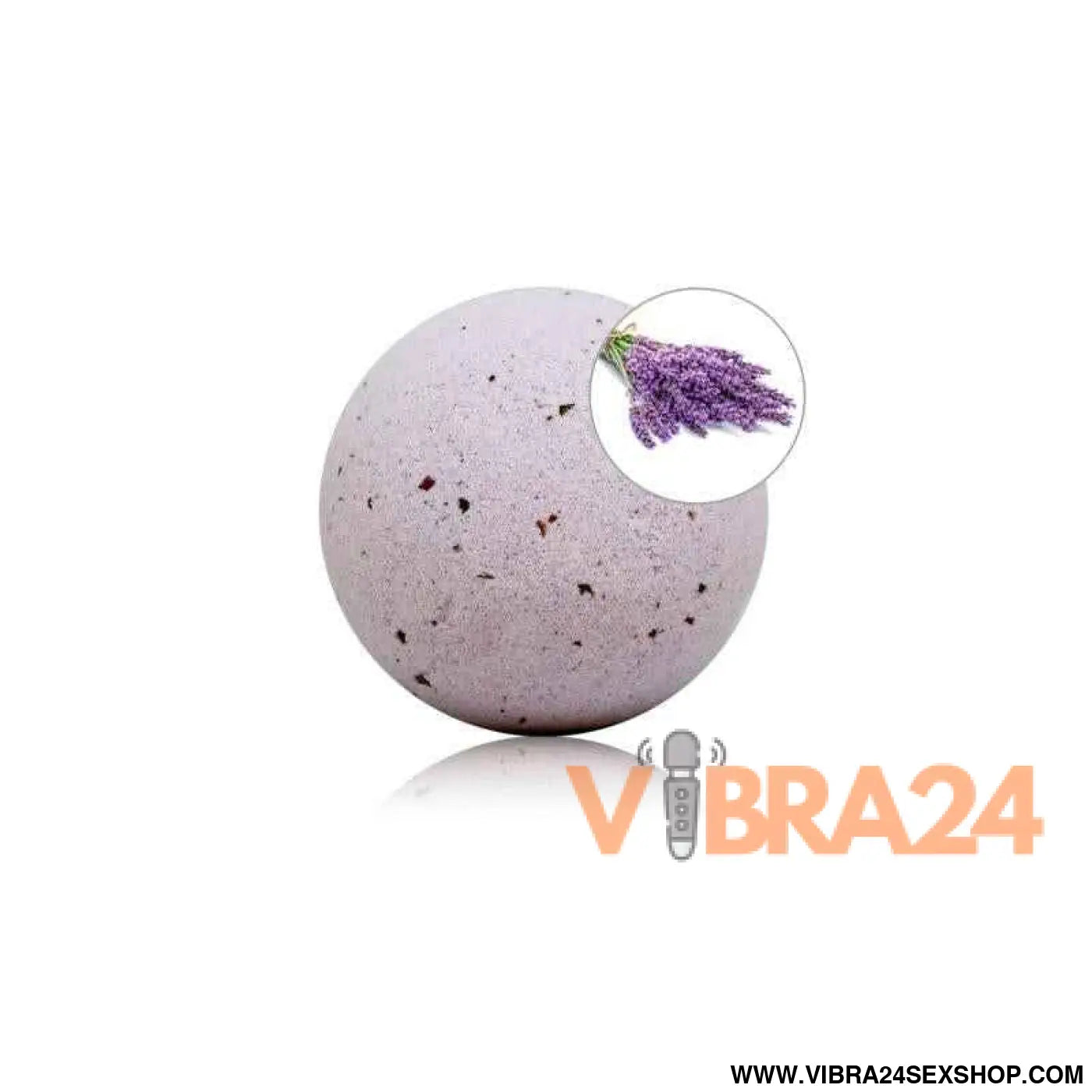 Lavender Aroma Bath Bomb with Rose Petals 140 gr