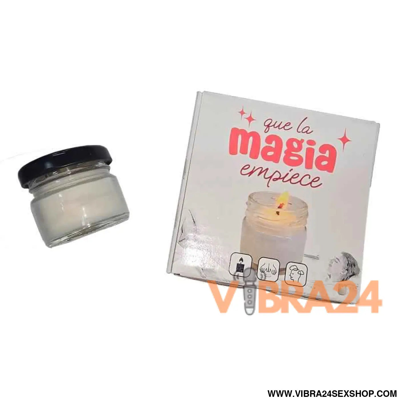 lavender-scented massage candle