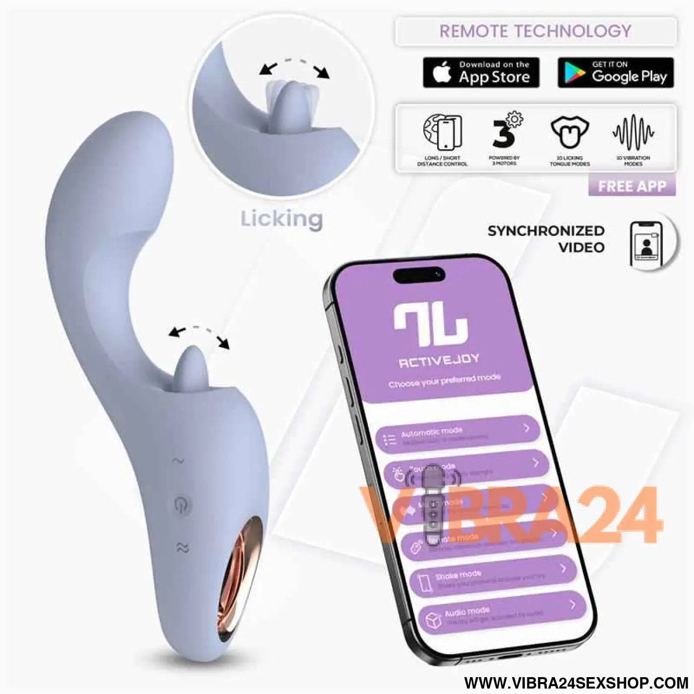 Licky Licking Tongue Vibrator with App