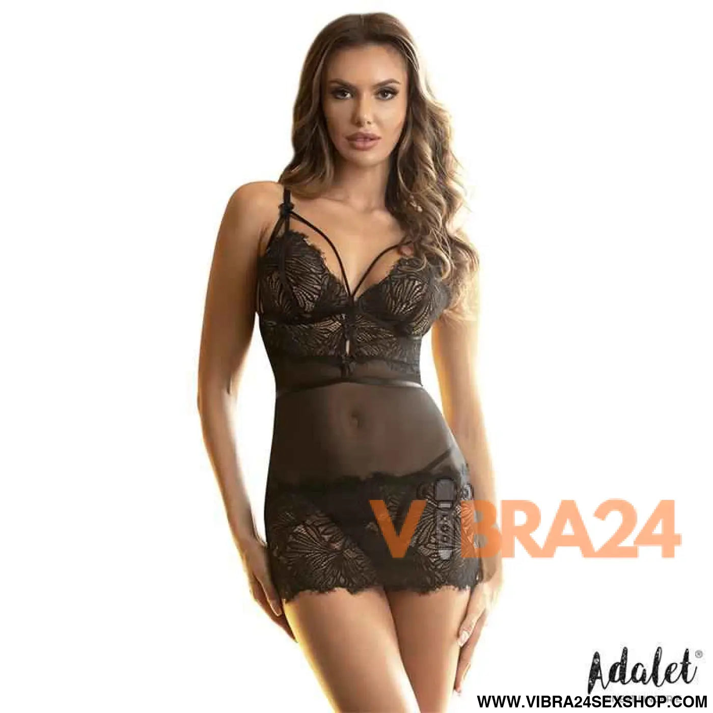 Lila Open Back Babydoll and Thong - Size (interno):S/M