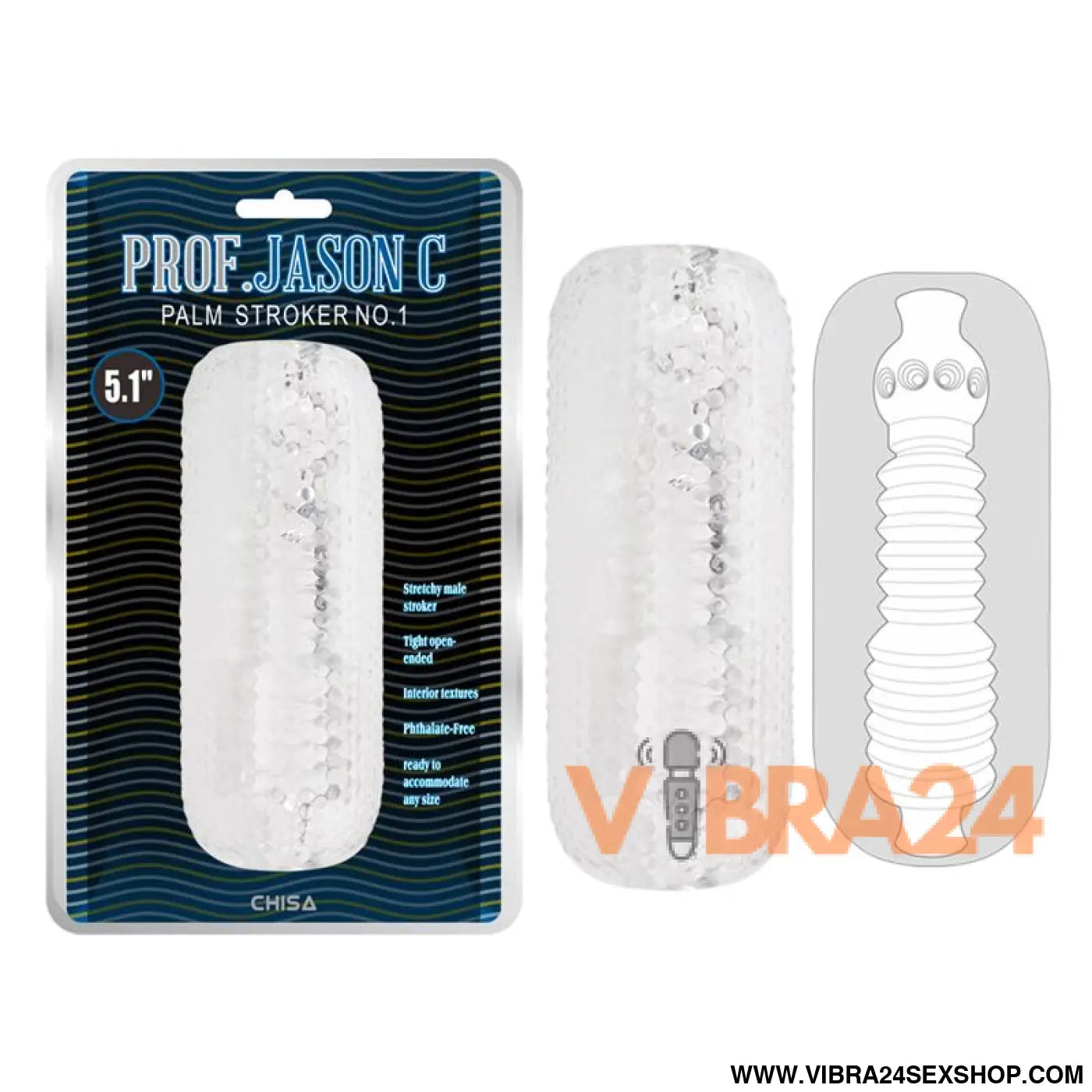 Male Masturbator Palm Stroker No. 1 - 4,9 Clear