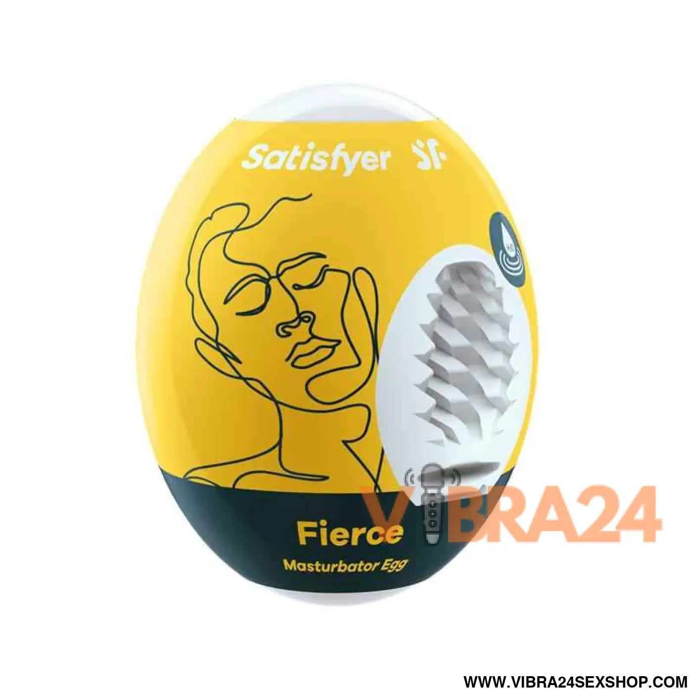 Masturbator Egg Single Fierce Hydro-Active
