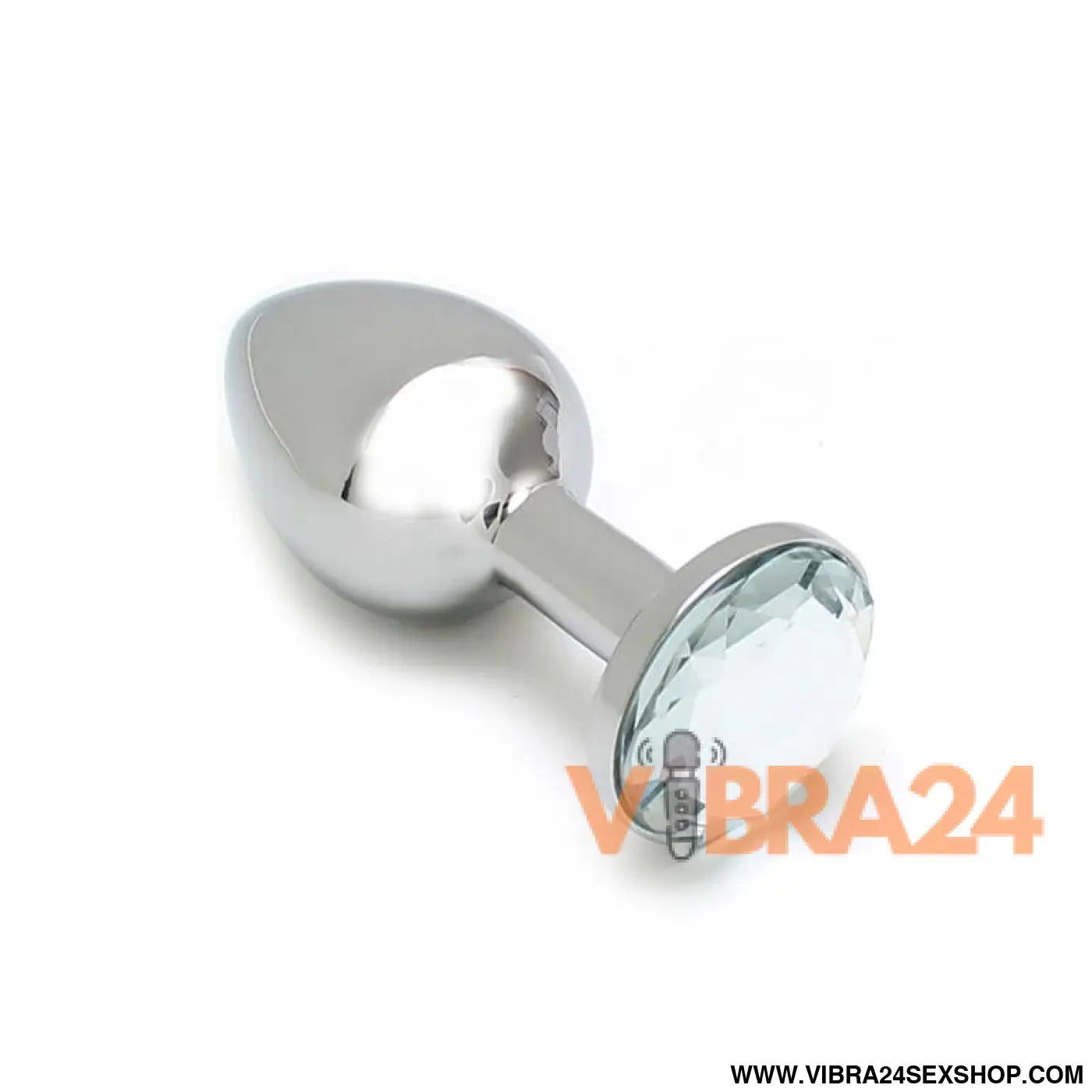 Metal Butt Plug Sofia Clear Jewel