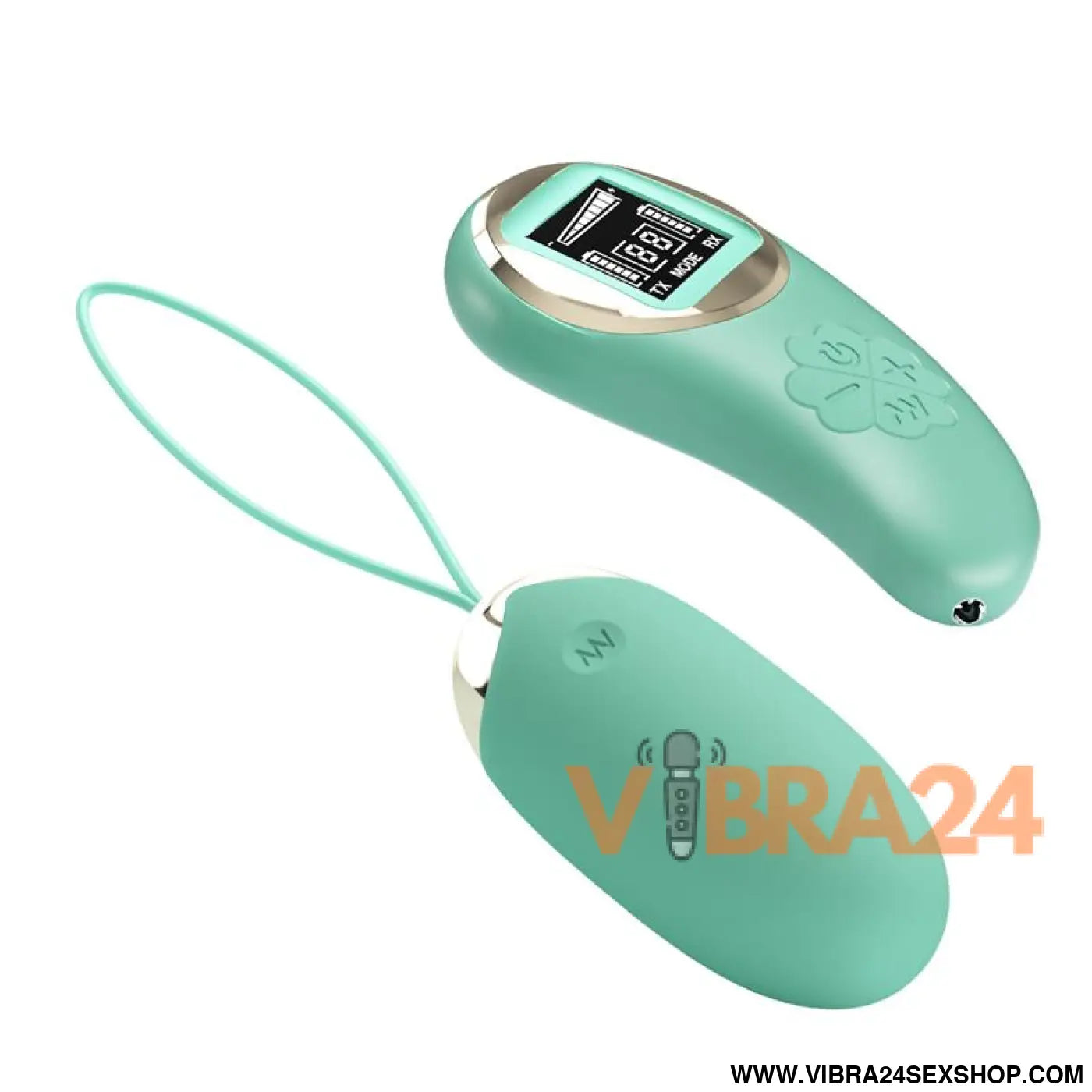 Mina Vibrating Egg with Digital Screen remote control green