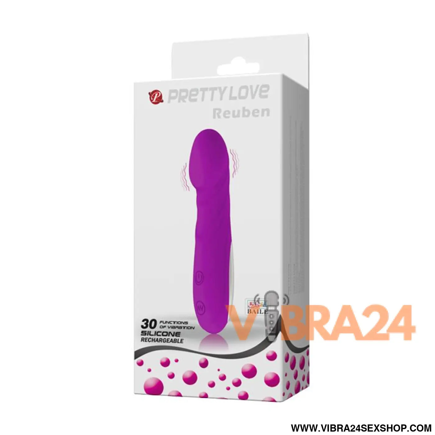 Mini Massageador Pretty Love Reuben Roxo - Conforto e Prazer em Suas Mãos
