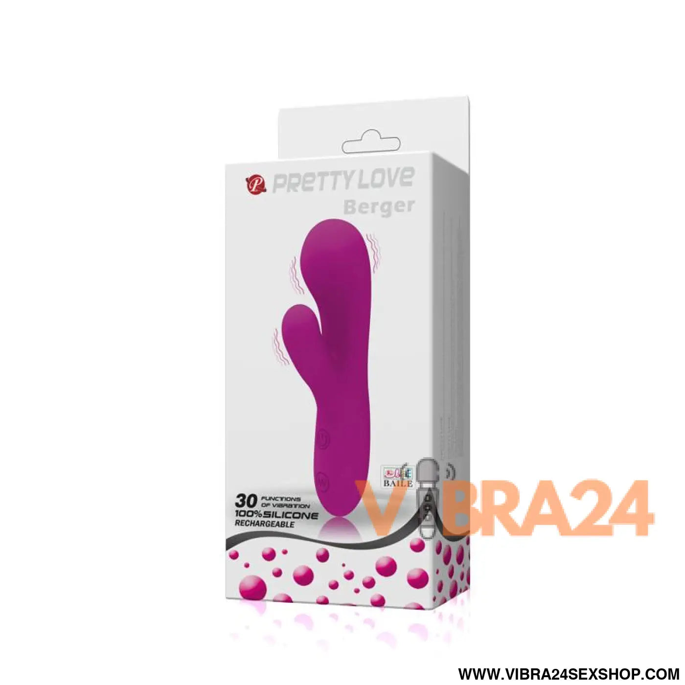 Mini Massajador Berger Roxo - Pretty Love Massager Compacto e Potente