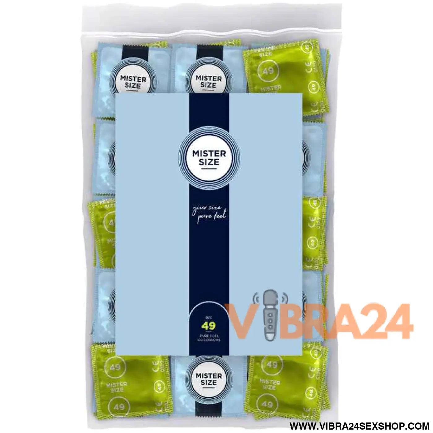 MISTER SIZE - PRESERVATIVO TAMANHO S 49 MM (100 UNIDADES)