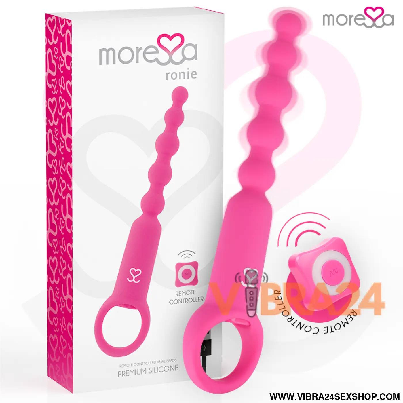 MORESSA - RONIE CONTROLE REMOTO PRAZER ANAL ROSA