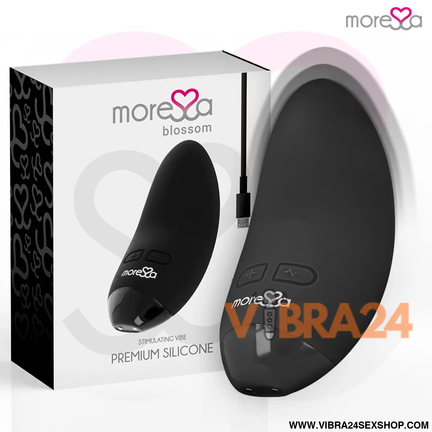 MORESSA - VIBRADOR BLOSSOM PRETO