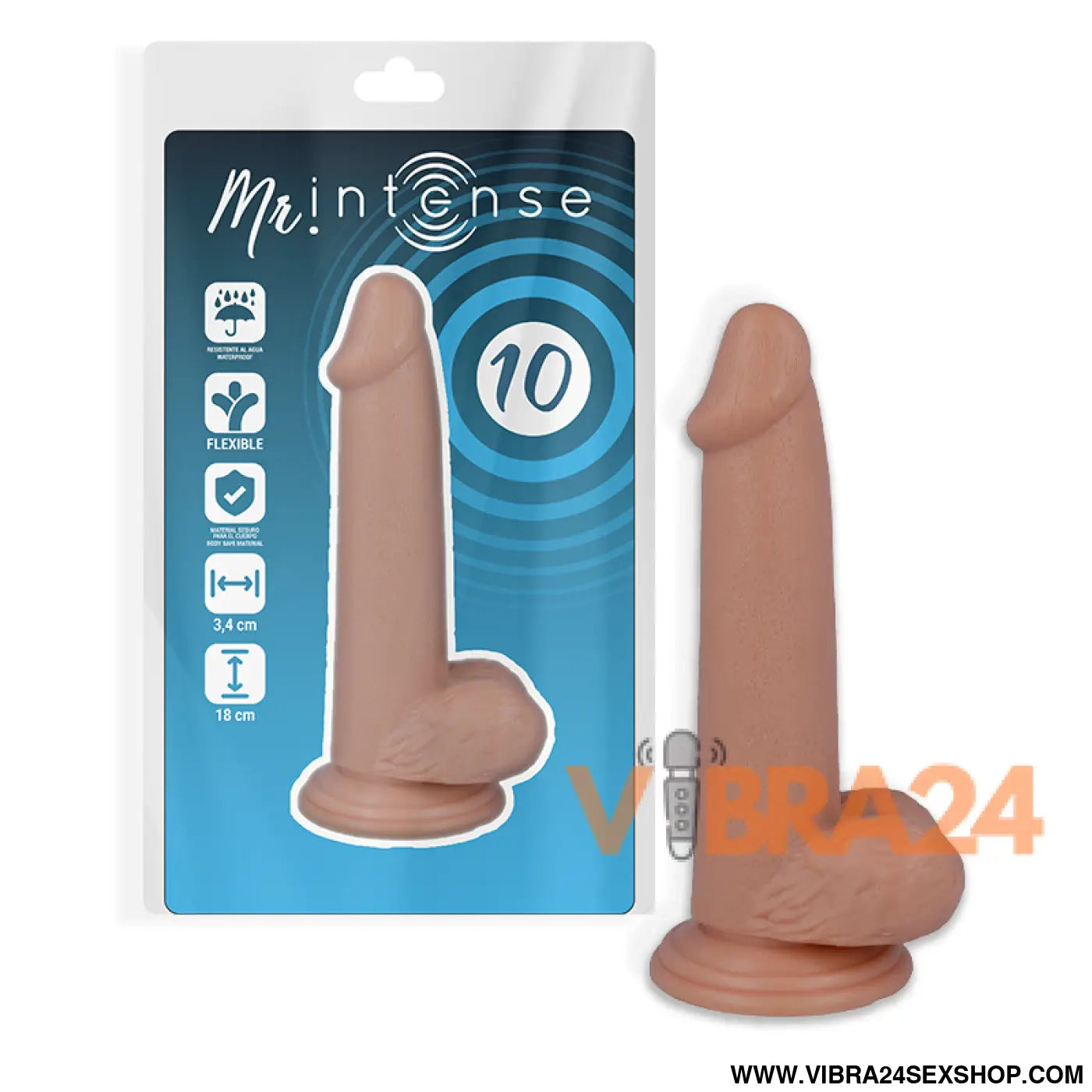 MR INTENSE - 10 REALISTIC PENIS 18 CM -O- 3.4