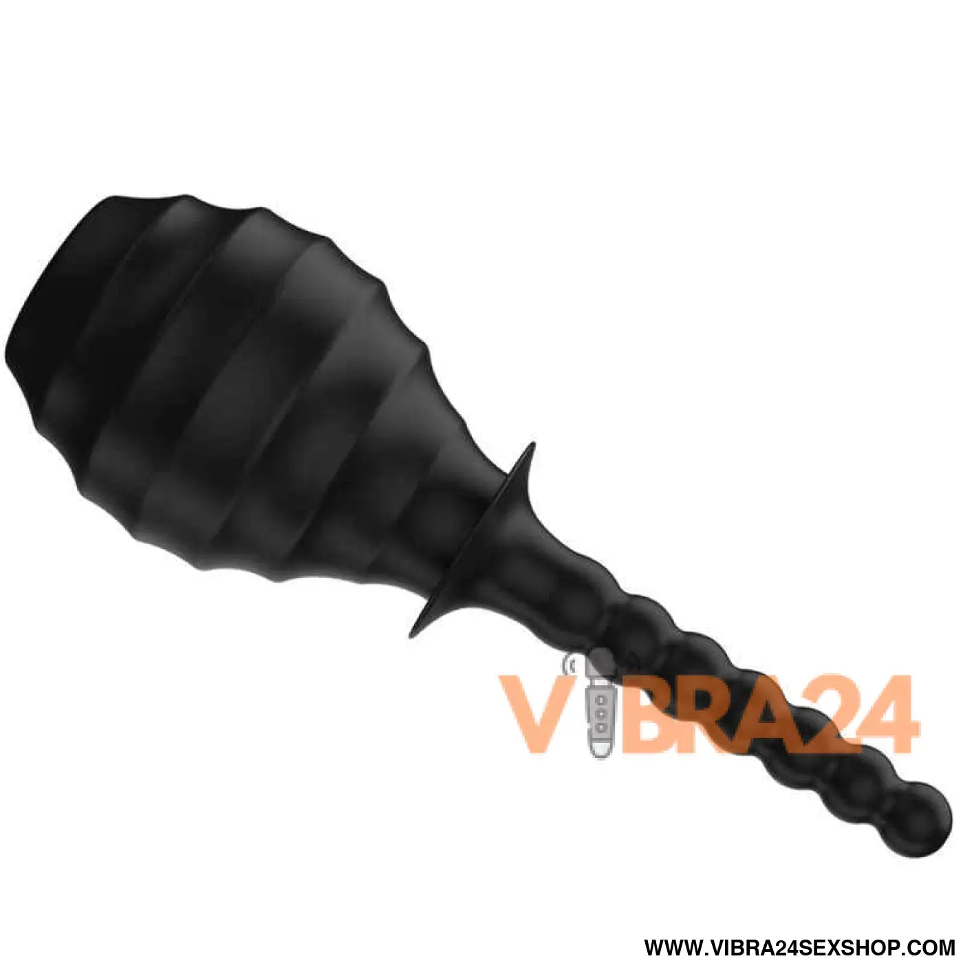 MR PLAY - PLUGUE ANAL DE CONTROLE REMOTO VIBRADOR PODEROSO PRETO