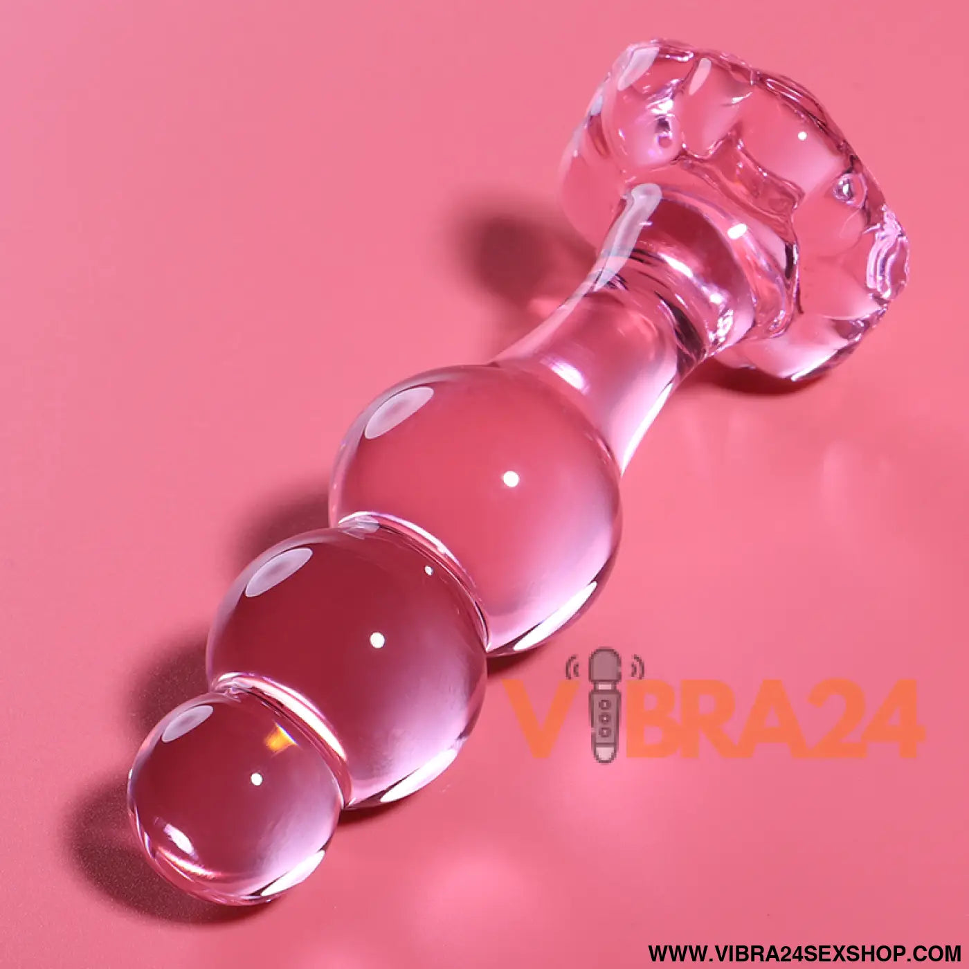 NEBULA SERIES BY IBIZA - MODELO 1 PLUG ANAL VIDRO BOROSILICADO ROSA 10.5 CM -O- 3