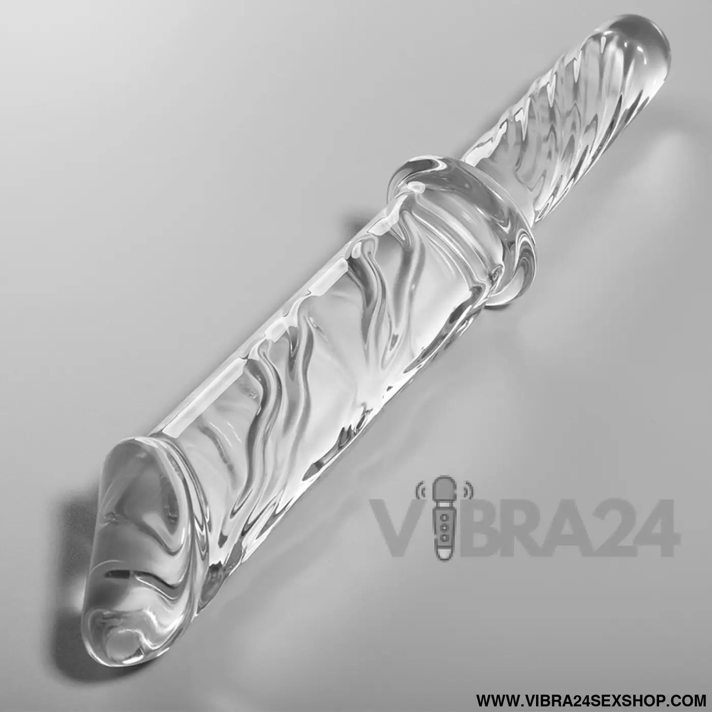 NEBULA SERIES BY IBIZA - MODELO 24 DILDO VIDRO BOROSILICADO TRANSPARENTE 28.5 CM -O- 5
