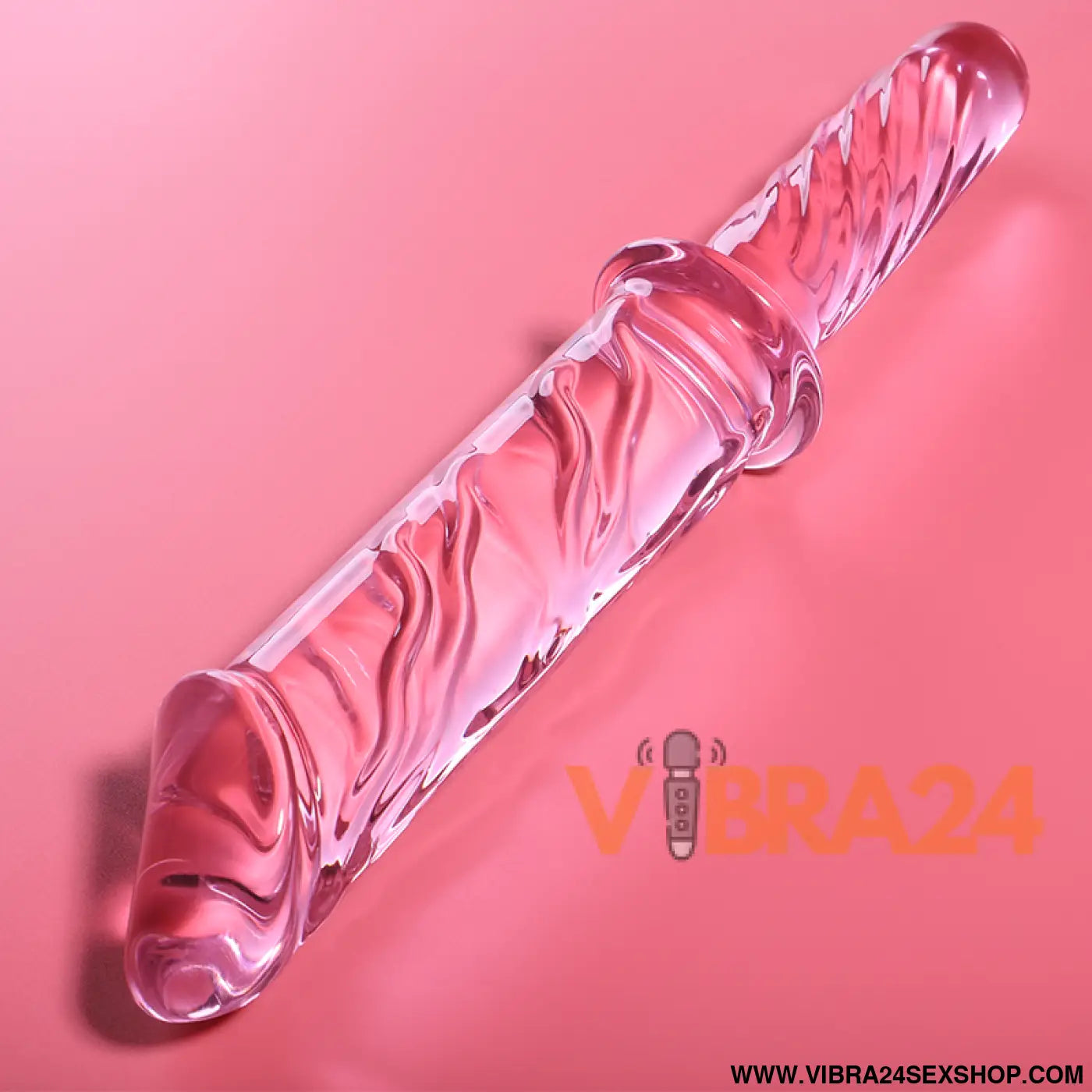 NEBULA SERIES BY IBIZA - MODELO 24 DILDO VIDRO BOROSILICADO ROSA 28.5 CM -O- 5