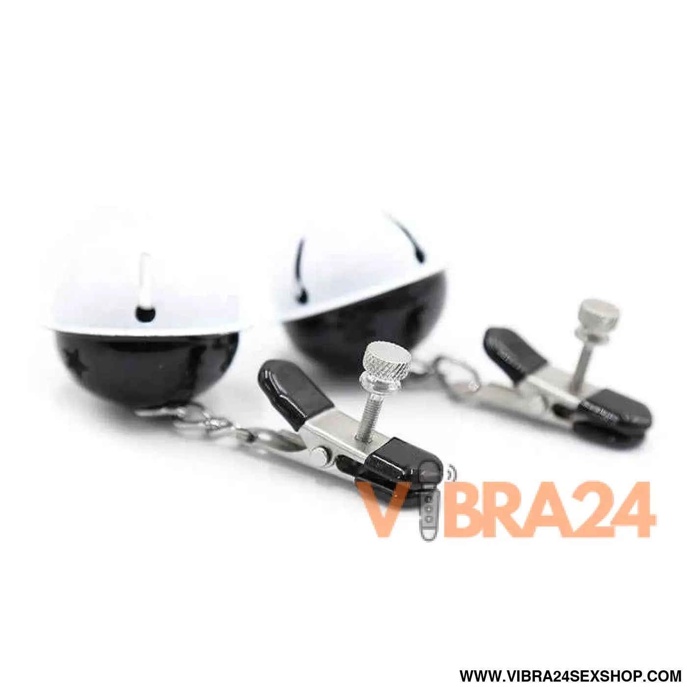 Nipple Clamps with Bell Black/White