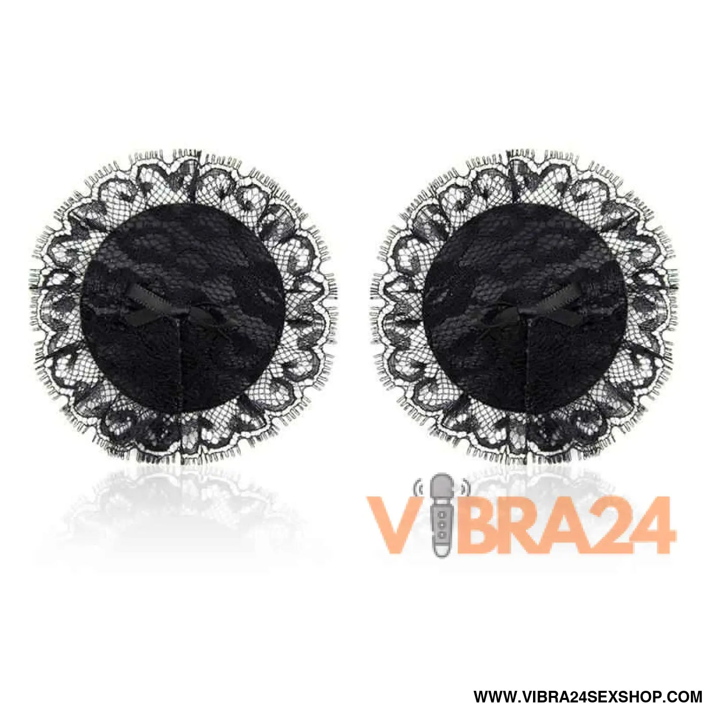 Nipple Covers with Lace Black