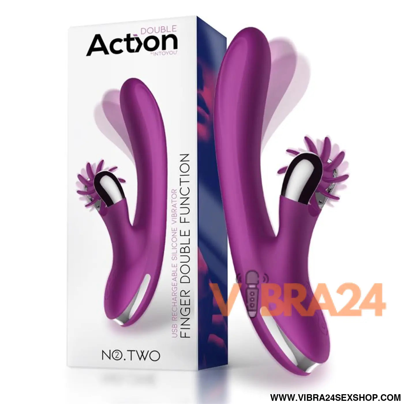 No. Two Finger Vibrator with Rotating Wheel