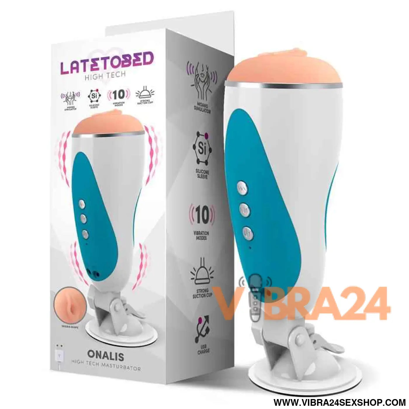 Onalis High Tech Masturbator Moan and Vibrator System USB