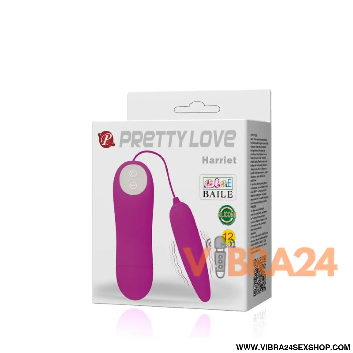 Ovo Vibratório Pretty Love Harriet Roxo - Estímulo Delicioso e Discreto