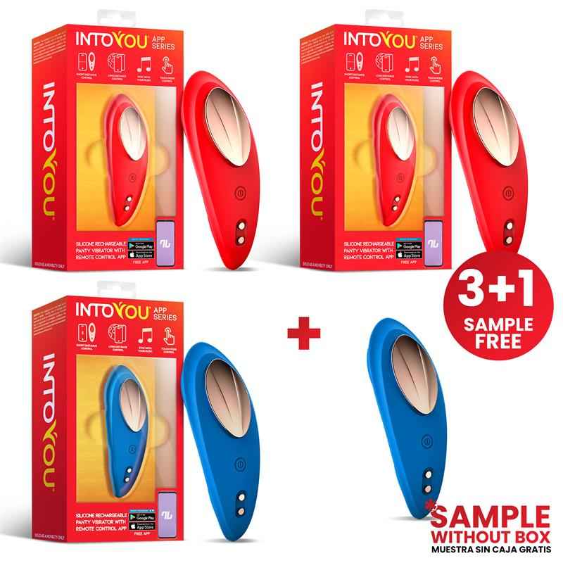 Pack 3 + Tester Vibrating Panty with APP