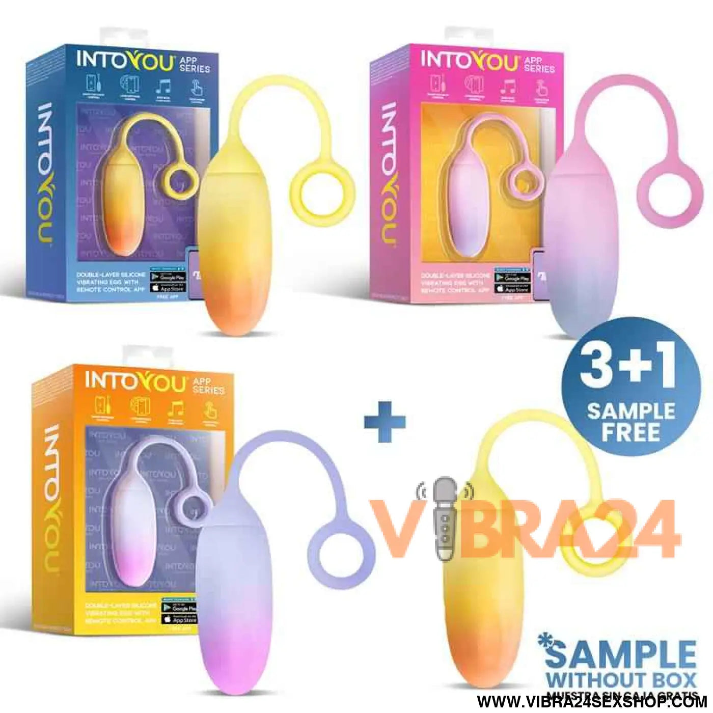 Pack Assorted 3 + Sample Double Layer Egg with APP