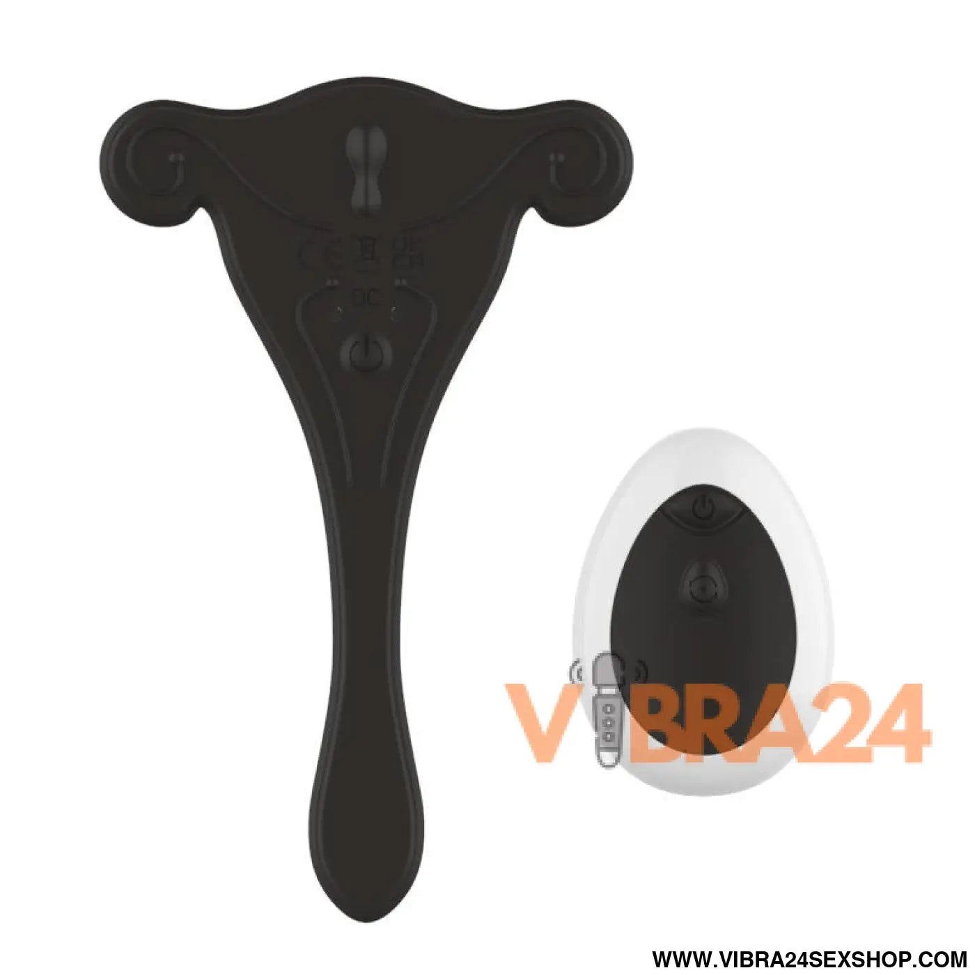 Panty Stimulator with Remote Control USB Black