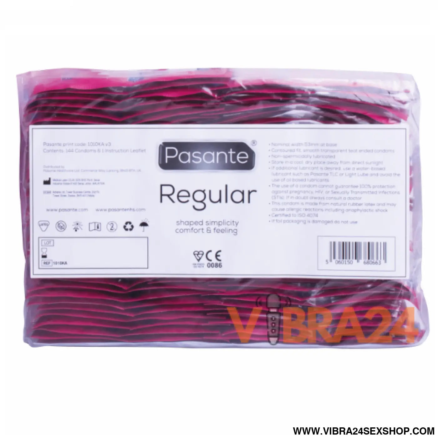 PASANTE - DE PRESERVATIVOS GAMA REGULAR 144 UNIDADES
