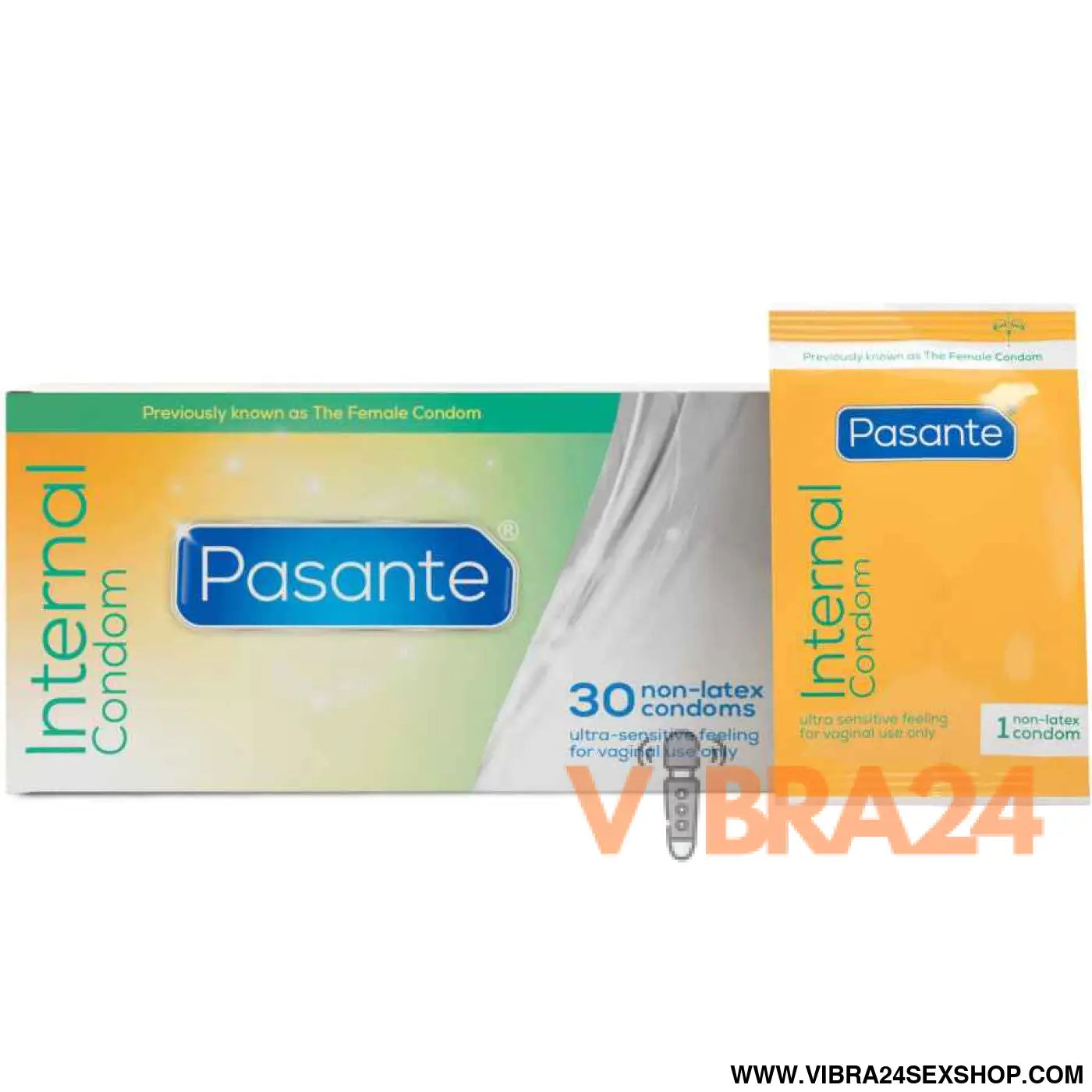 PASANTE - PRESERVATIVOS FEMININOS INTERNOS CAIXA 30 UNIDADES