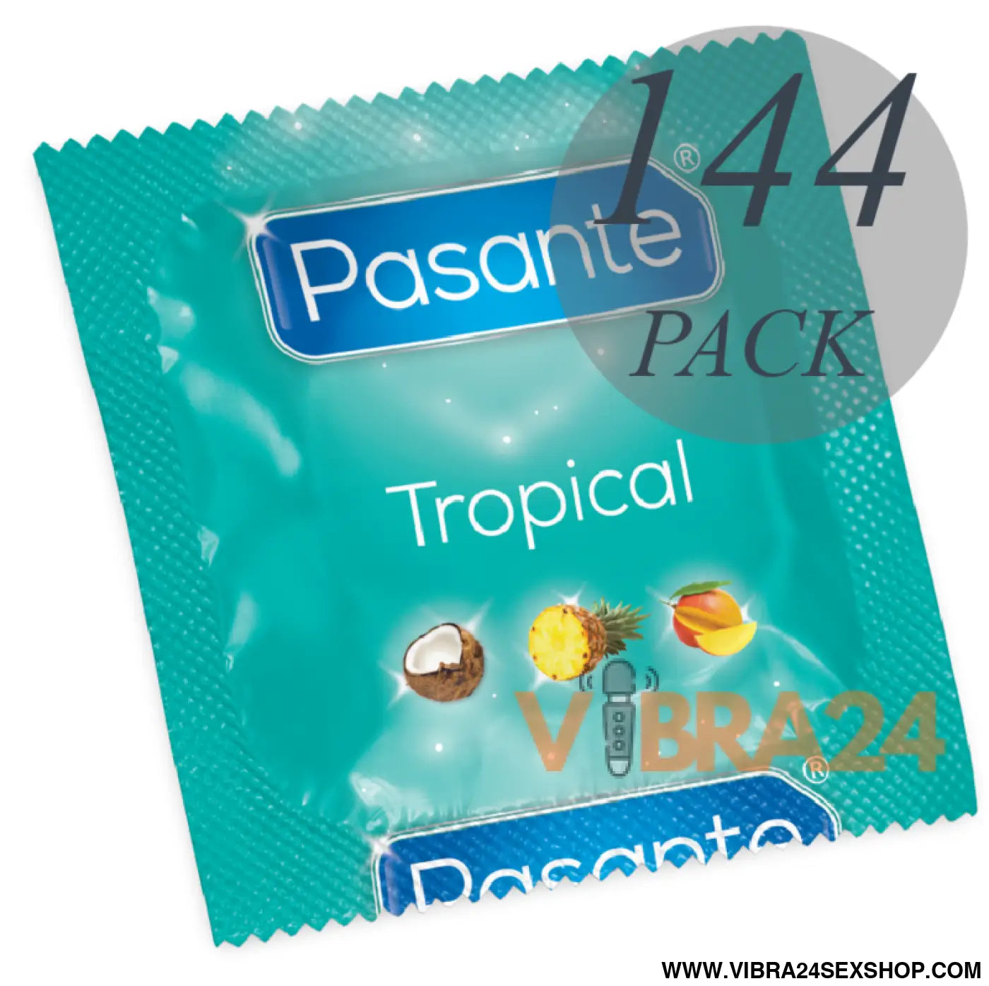 PASANTE - SACO TROPICAL DE PRESERVATIVOS 144 UNIDADES
