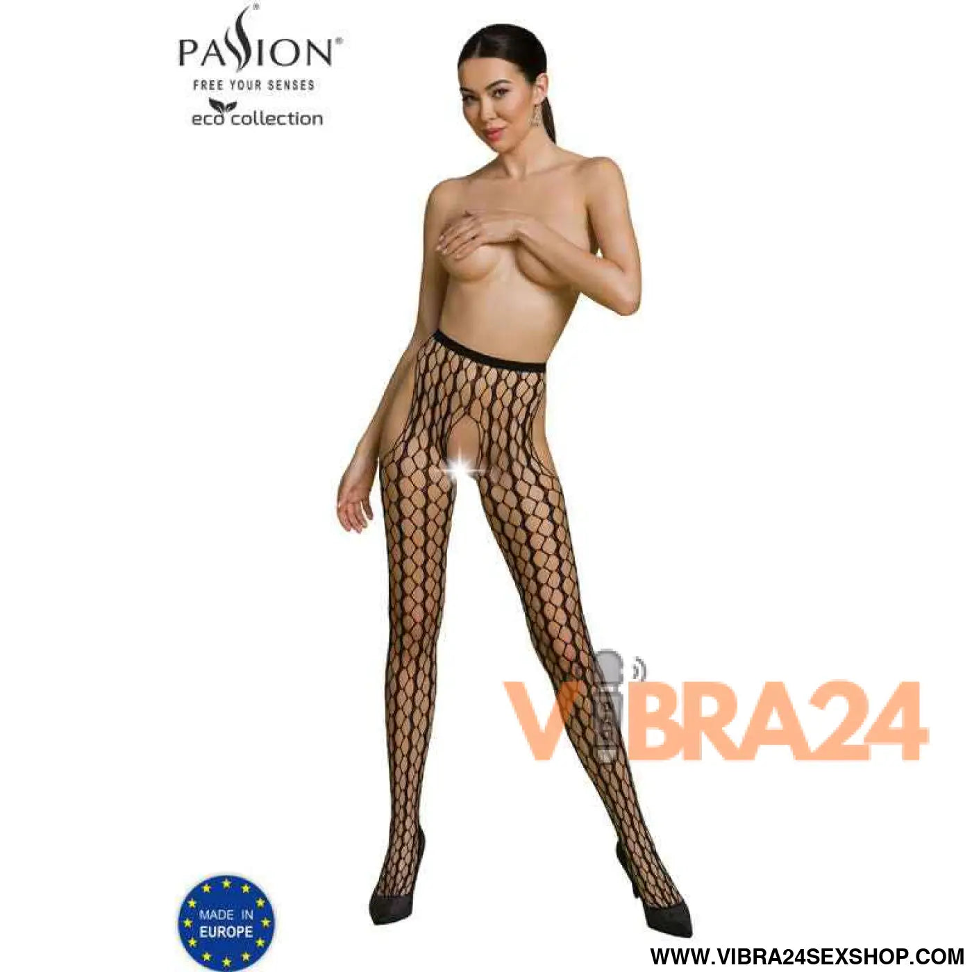 PASSION - COLEO ECO BODYSTOCKING S007 PRETO