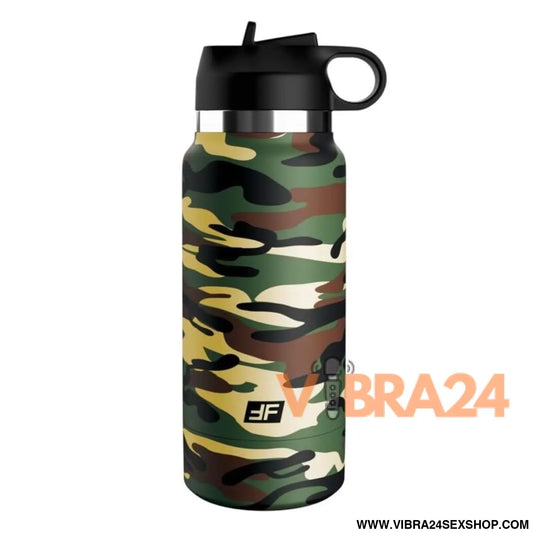 PDX PLUS – Masturbador Fap Flask Happy Camper: Prazer Disfarçado de Garrafa d’Água