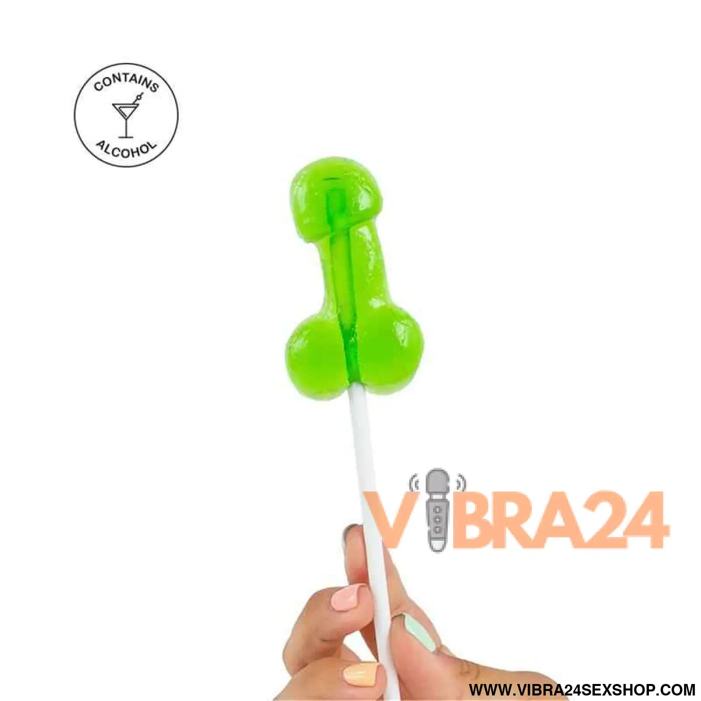 Penis Shaped Lollipop Caipirinha Flavor with Alcohol