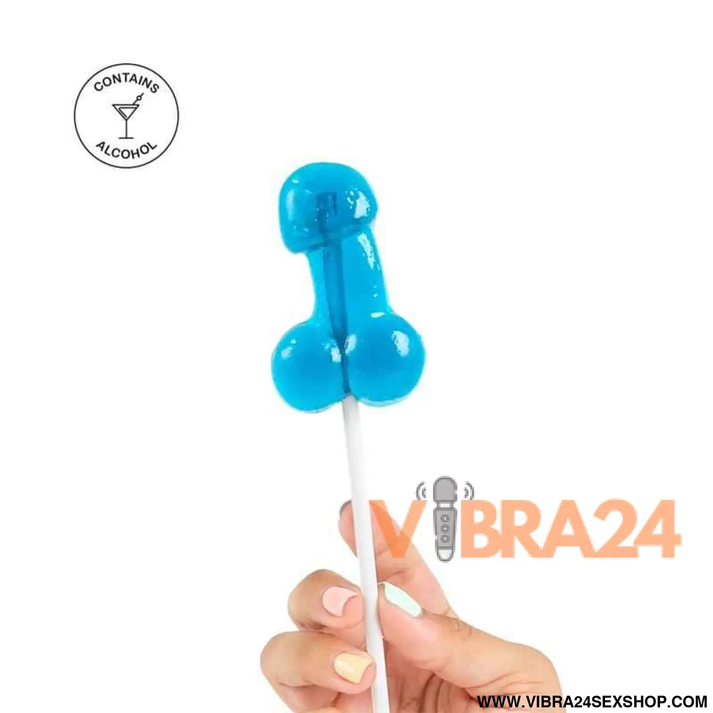 Penis Shaped Lollipop Gin Tonic Flavor with Alcohol