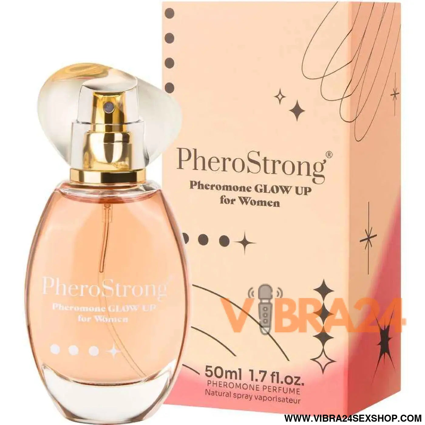PHEROSTRONG - PERFUME DE FEROMÔNIOS GLOW UP PARA MULHERES 50 ML