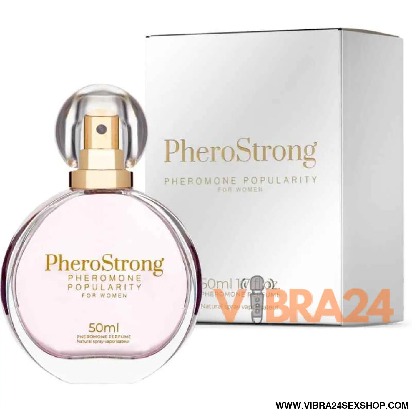 PHEROSTRONG - PERFUME DE FEROMÔNIOS POPULARIDADE PARA MULHER 50 ML