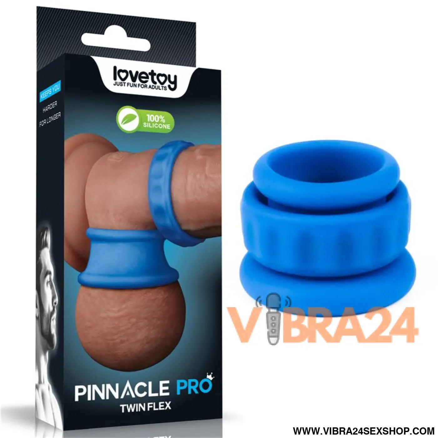 Pinnacle Pro Twin Flex Stretcher Double Penis Ring