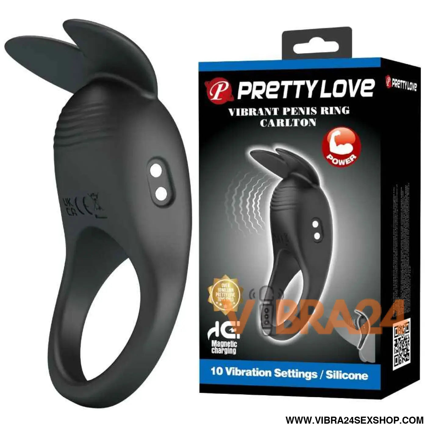 PRETTY LOVE - CARLTON ANEL PENIANO COM ESTIMULADOR CLITÓRICO