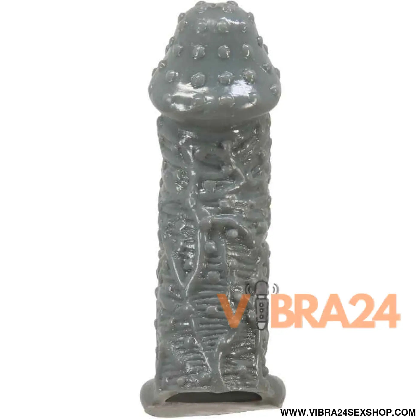 PRETTY LOVE - MANGA DE AMPLIAÇÃO E RETARDAMENTO PÊNIS REALÍSTICO MODELO 2 CINZA
