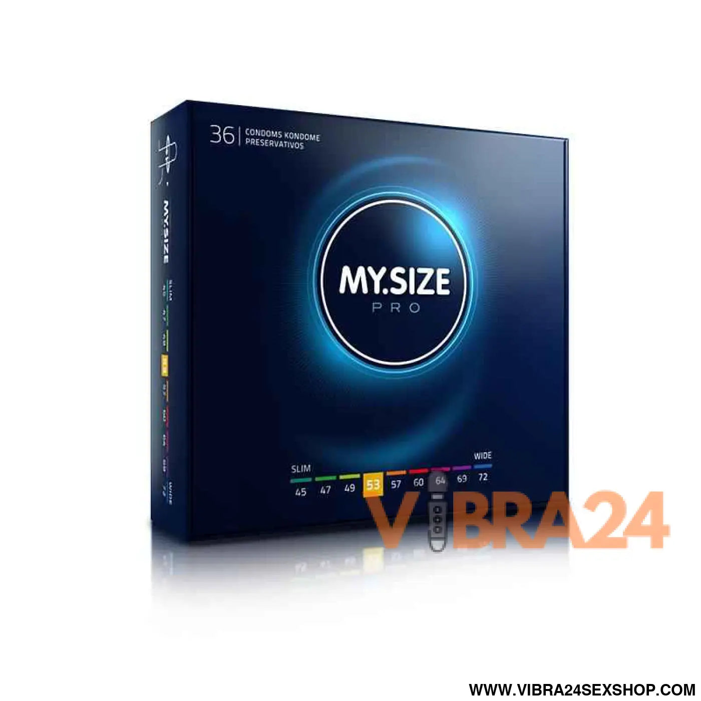 Pro Condoms Size 53 Box of 36 Uds