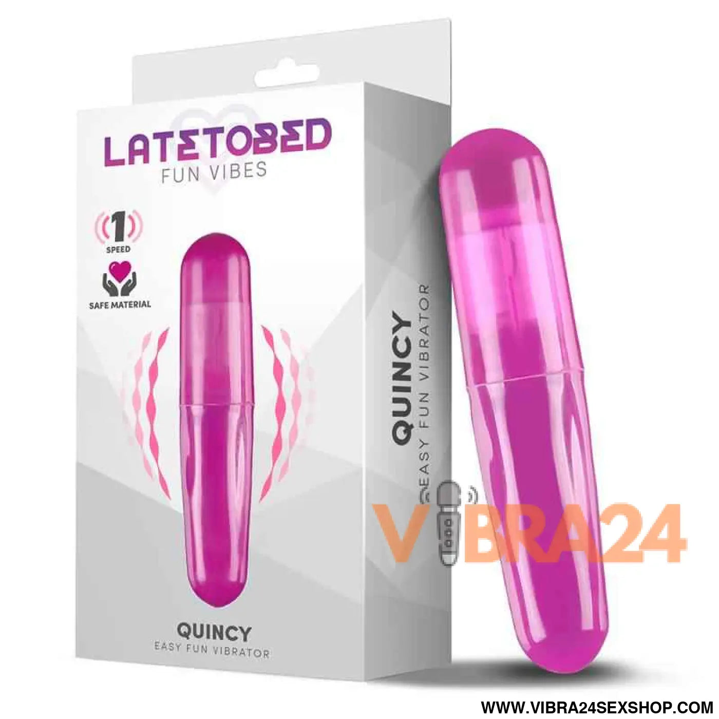 Quincy Easy Fun Vibrating Bullet Purple