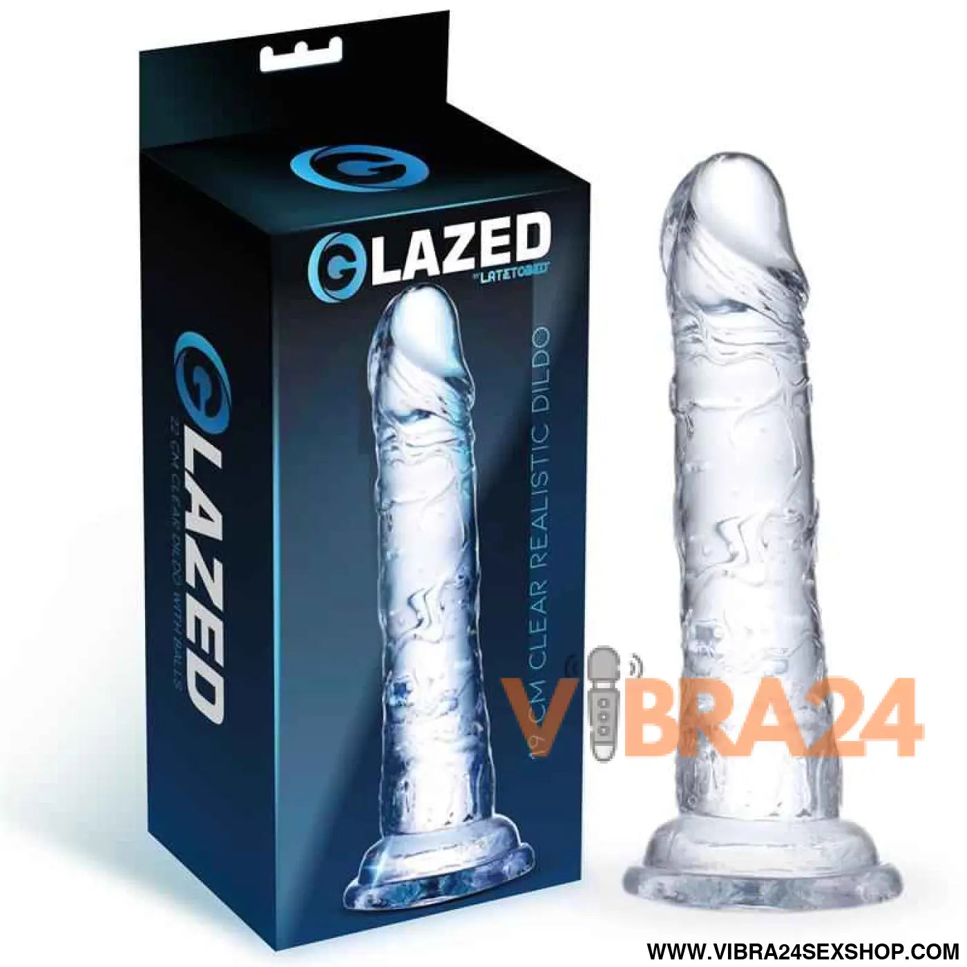 Realistic Dildo Crystal Material 19 cm