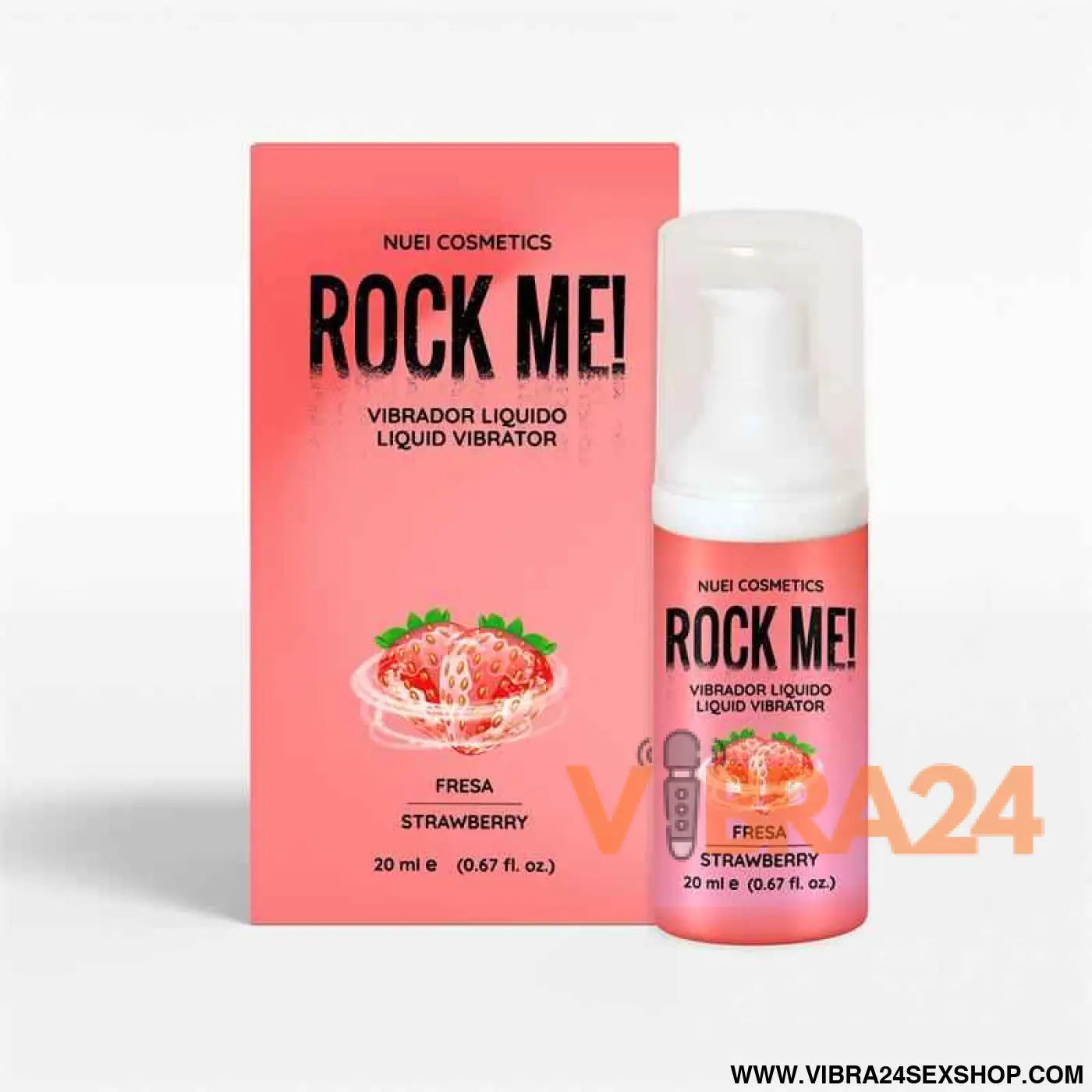 Rock Me! Liquid Vibrator Strawberry 20 ml