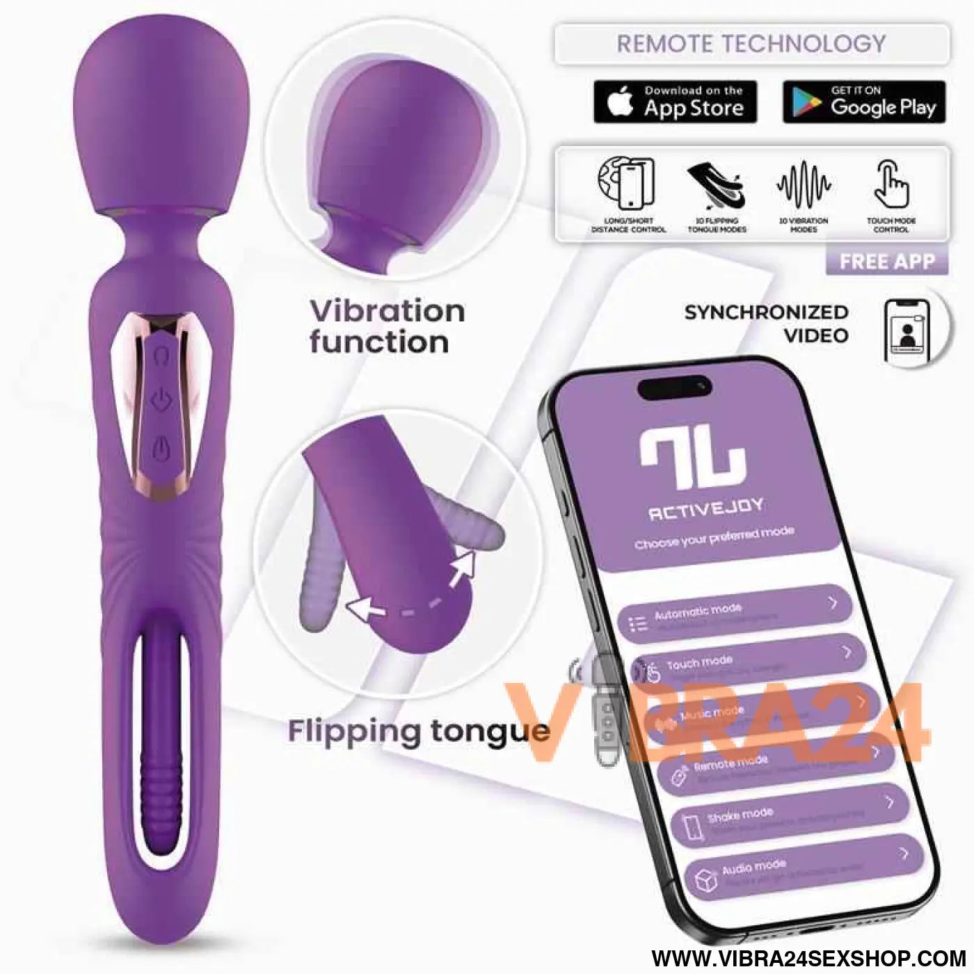Salma Wand with Flipping Tongue and Vibration App