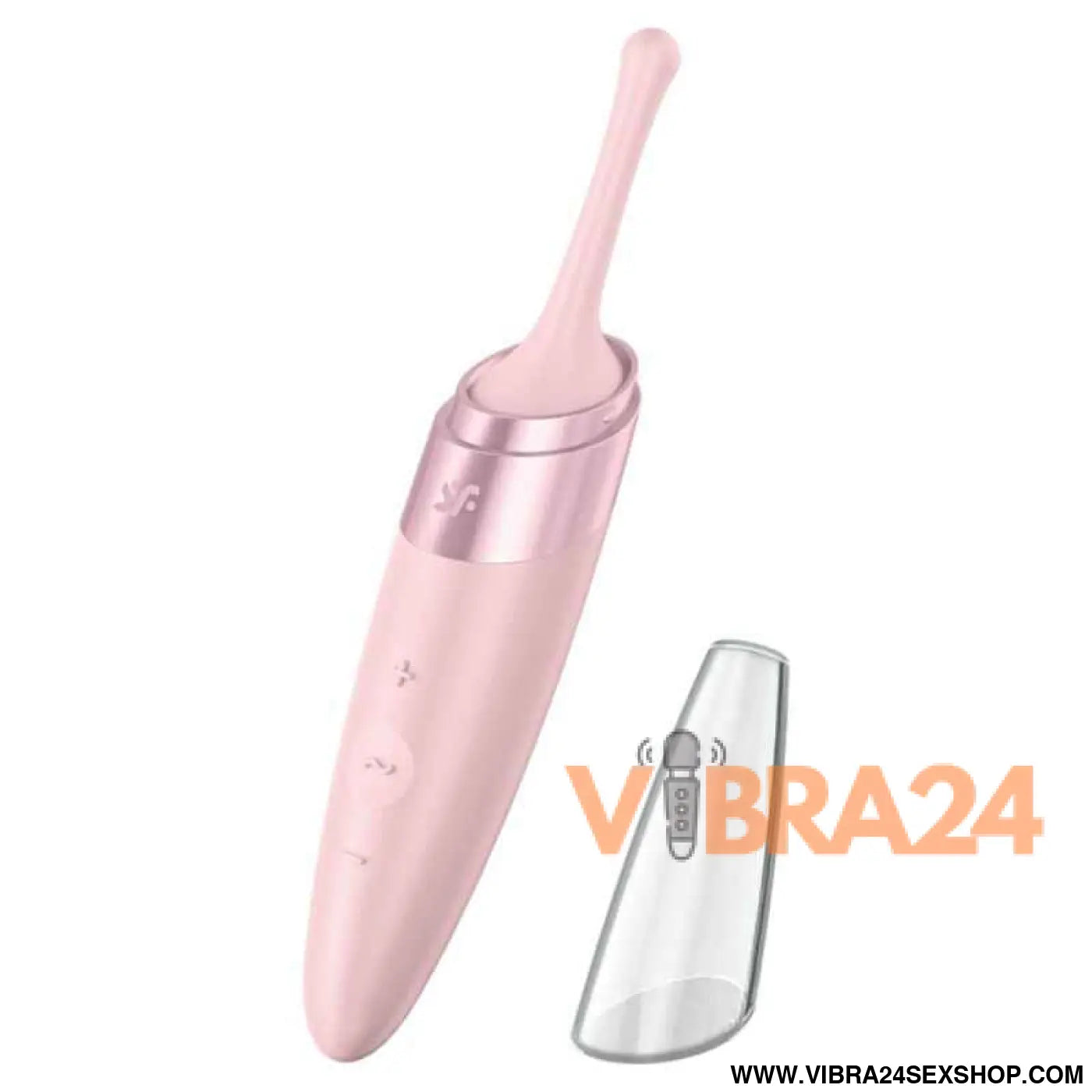 SATISFYER - ESTIMULADOR DE CLITÓRIS TWIRLING DELIGHT ROSA - VIBRA24 SEXSHOP