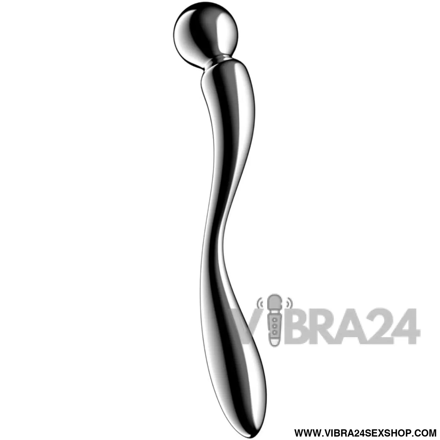 SATISFYER - STAR FORCE 2 DILDO DE AÇO INOXIDÁVEL COM DUAS EXTREMIDADES