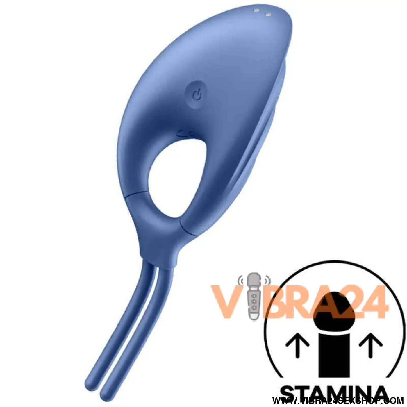 SATISFYER - VIBRADOR DE ANEL ESPADADISTA AZUL