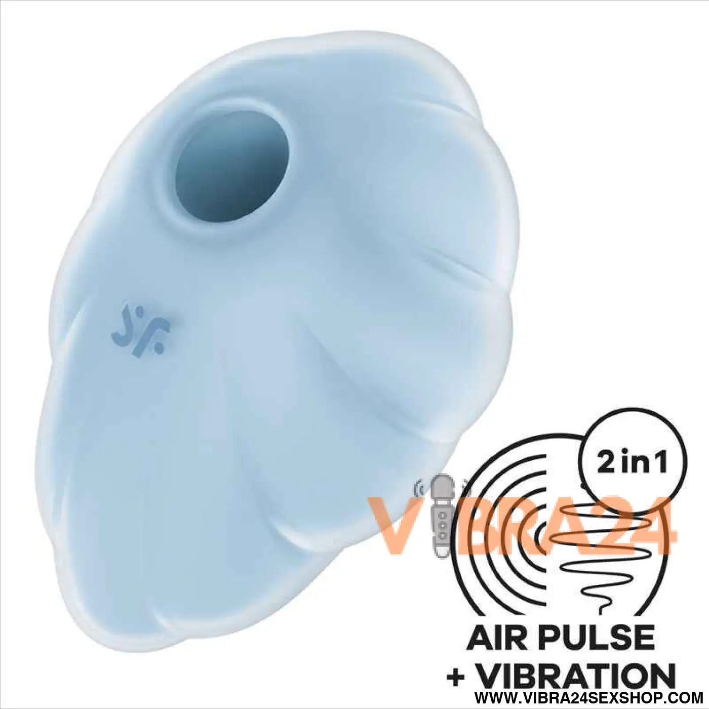 SATISFYER - VIBRADOR DE PULSO AR AZUL CLOUD DANCER
