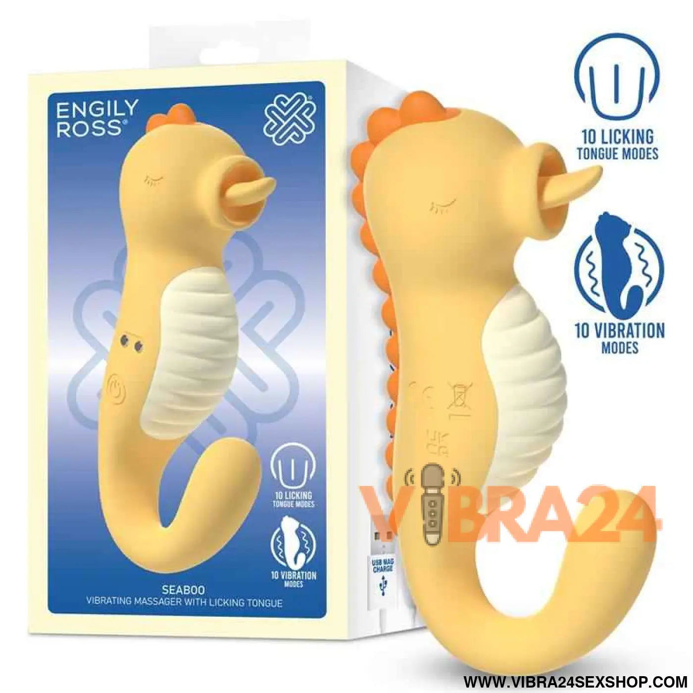 Seaboo Massager with Vibration and Licking Tongue